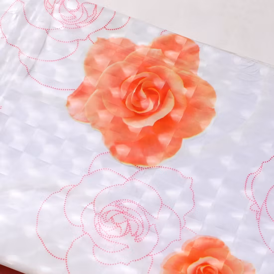 Rideau de douche en plastique rose clair léger de qualité supérieure, rideau de douche en PVC PEVA imprimé personnalisé en 3D