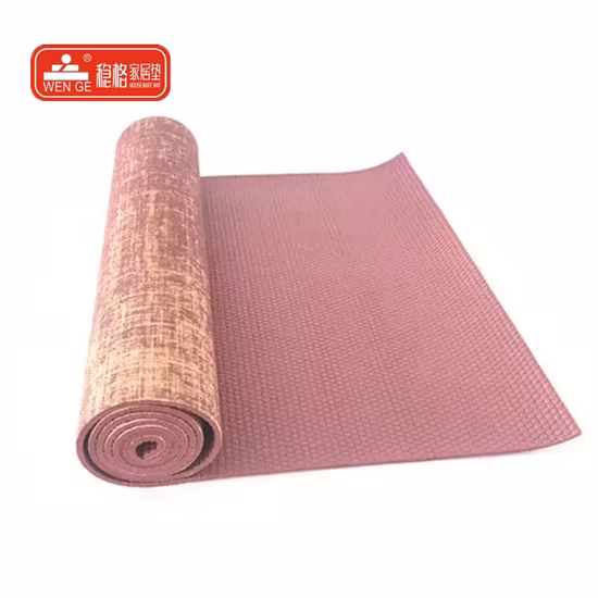 Tapis de yoga en PVC en caoutchouc naturel de remise en forme écologique de vente chaude