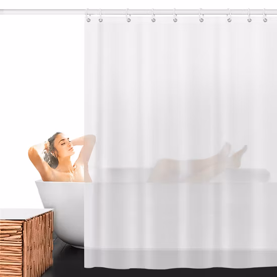 Rideau de bain coloré imperméable, rideau de douche en PVC pour salle de bain, lavable en Machine avec crochets
